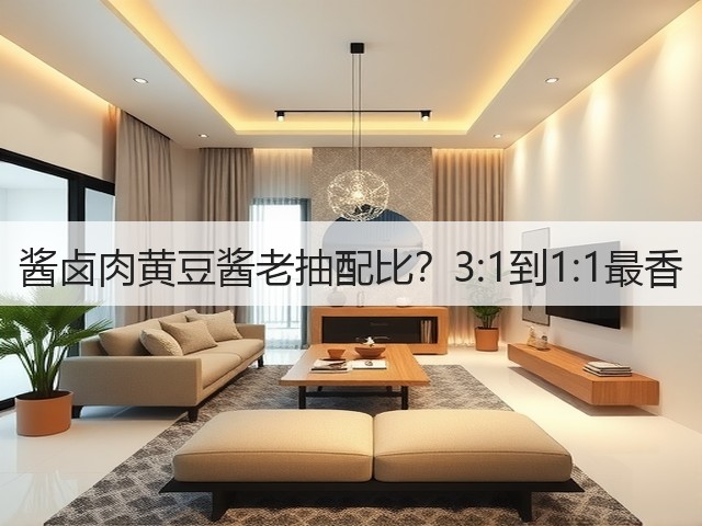 酱卤肉黄豆酱老抽配比？3:1到1:1最香(图1)