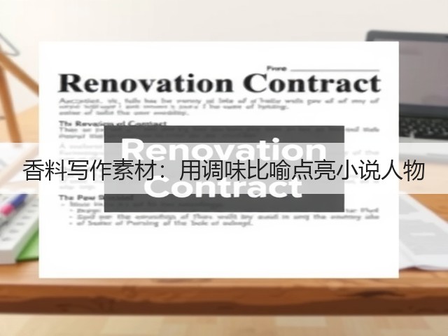 香料写作素材：用调味比喻点亮小说人物(图5)