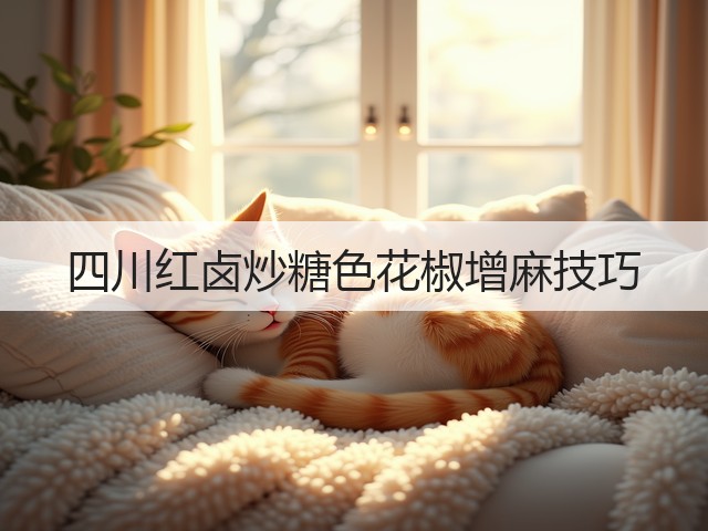 四川红卤炒糖色花椒增麻技巧(图1)