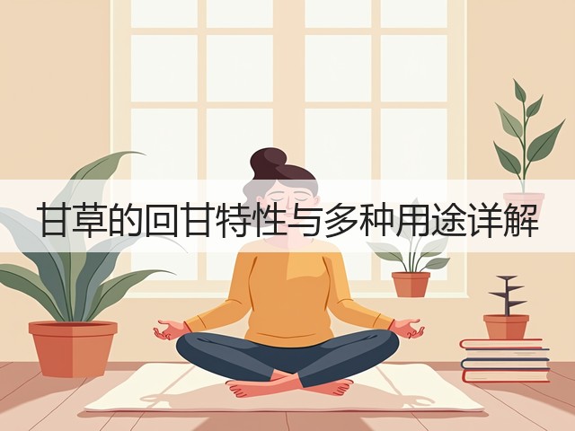 甘草的回甘特性与多种用途详解(图1)