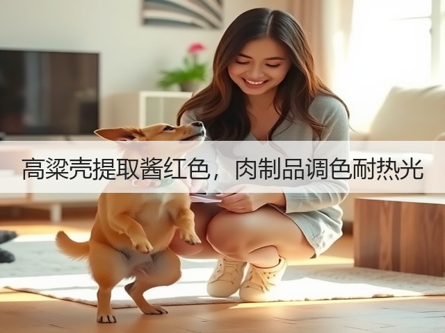 高粱壳提取酱红色，肉制品调色耐热光(图3)