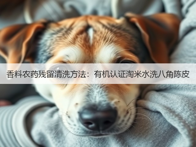 香料农药残留清洗方法：有机认证淘米水洗八角陈皮(图1)