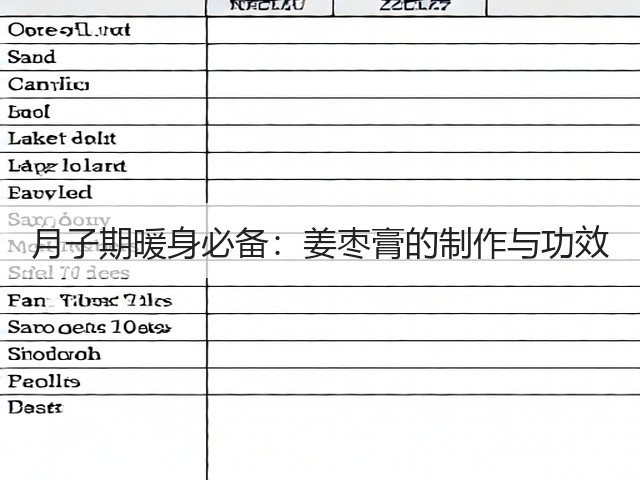 月子期暖身必备：姜枣膏的制作与功效(图3)