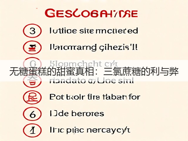 无糖蛋糕的甜蜜真相：三氯蔗糖的利与弊(图1)