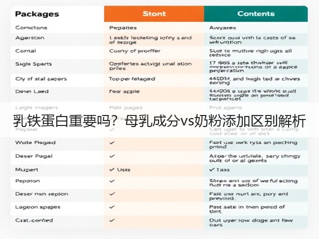 乳铁蛋白重要吗？母乳成分vs奶粉添加区别解析(图1)