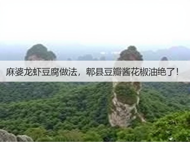 麻婆龙虾豆腐做法，郫县豆瓣酱花椒油绝了！(图1)