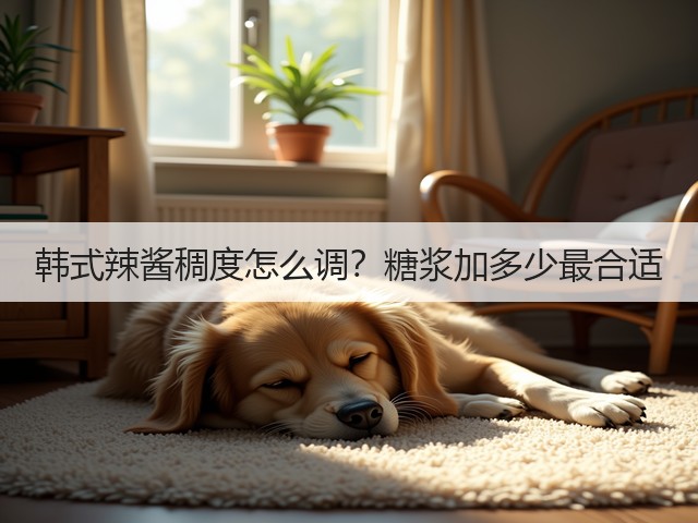 韩式辣酱稠度怎么调？糖浆加多少最合适(图1)
