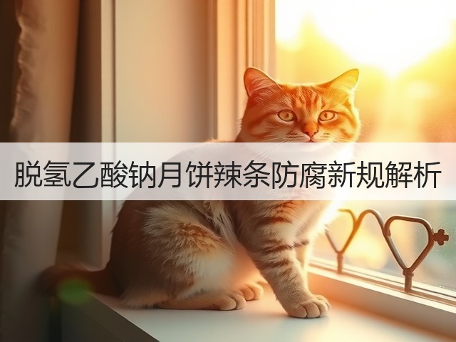 脱氢乙酸钠月饼辣条防腐新规解析(图3)
