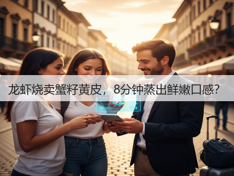 龙虾烧卖蟹籽黄皮，8分钟蒸出鲜嫩口感？