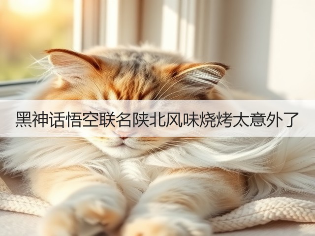 黑神话悟空联名陕北风味烧烤太意外了(图2)
