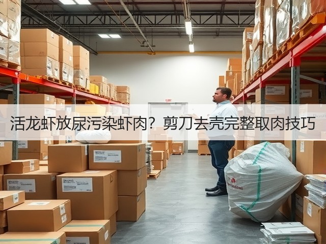 活龙虾放尿污染虾肉？剪刀去壳完整取肉技巧(图3)
