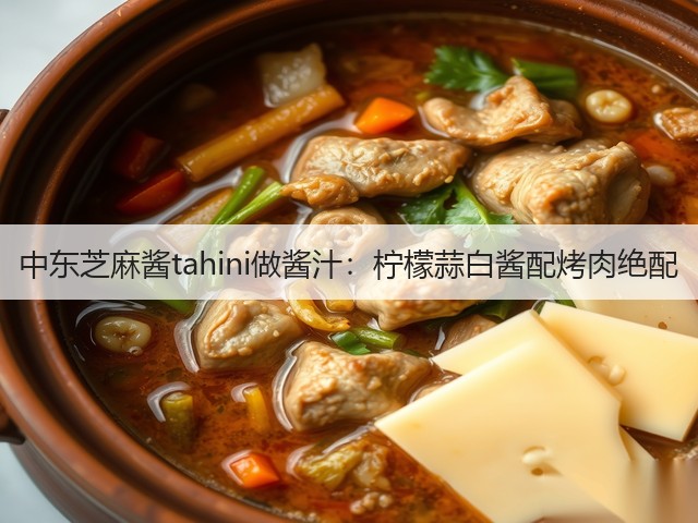 中东芝麻酱tahini做酱汁：柠檬蒜白酱配烤肉绝配(图2)