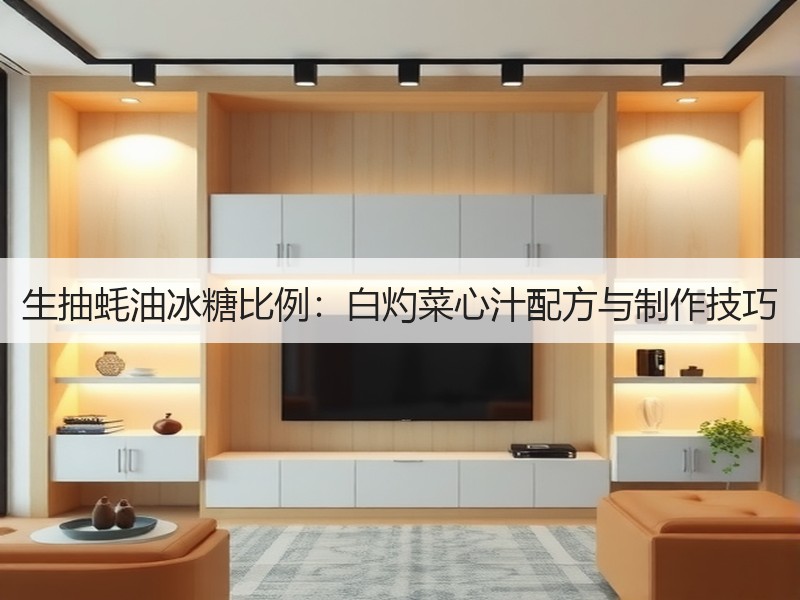 生抽蚝油冰糖比例：白灼菜心汁配方与制作技巧