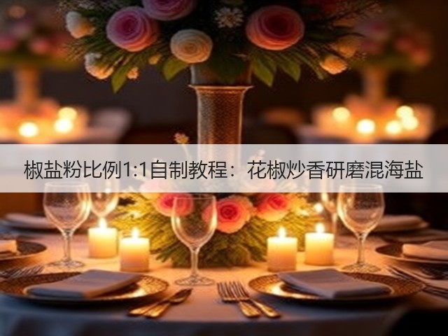椒盐粉比例1:1自制教程：花椒炒香研磨混海盐(图3)