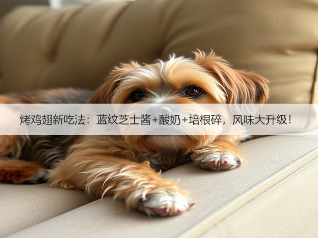 烤鸡翅新吃法：蓝纹芝士酱+酸奶+培根碎，风味大升级！(图3)