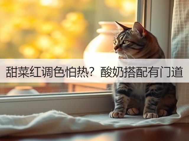 甜菜红调色怕热？酸奶搭配有门道(图1)