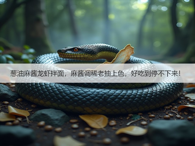 葱油麻酱龙虾拌面，麻酱调稀老抽上色，好吃到停不下来！(图2)