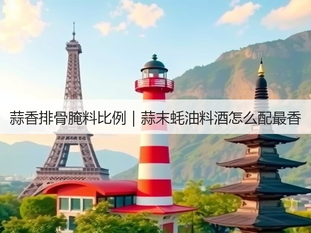 蒜香排骨腌料比例｜蒜末蚝油料酒怎么配最香(图3)