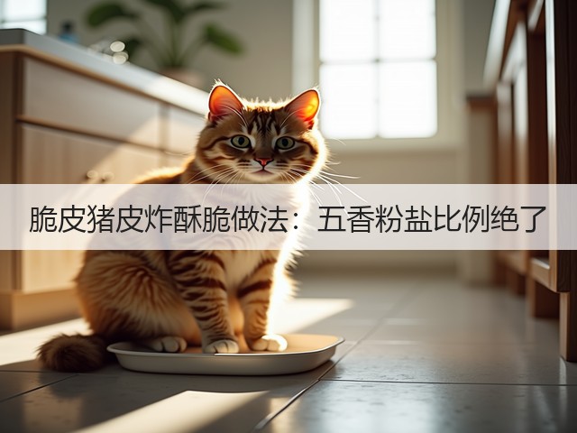 脆皮猪皮炸酥脆做法：五香粉盐比例绝了(图1)
