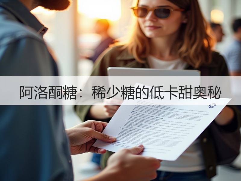 阿洛酮糖：稀少糖的低卡甜奥秘