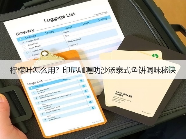 柠檬叶怎么用？印尼咖喱叻沙汤泰式鱼饼调味秘诀(图2)