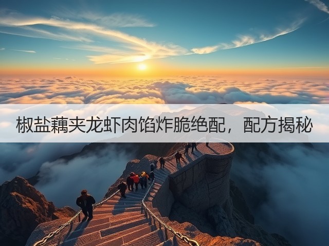 椒盐藕夹龙虾肉馅炸脆绝配，配方揭秘(图3)
