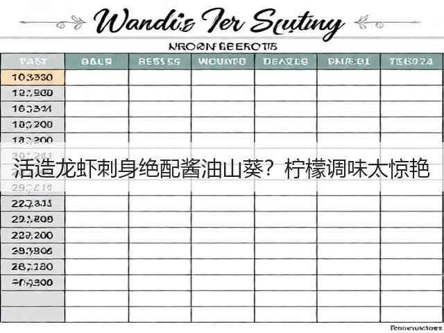 活造龙虾刺身绝配酱油山葵？柠檬调味太惊艳(图3)