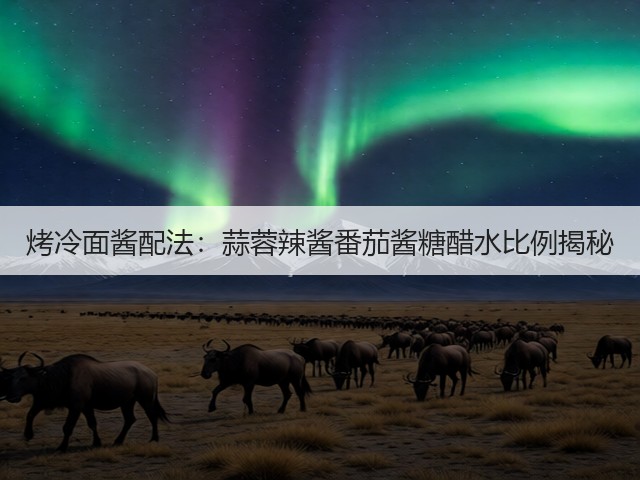 烤冷面酱配法：蒜蓉辣酱番茄酱糖醋水比例揭秘(图1)