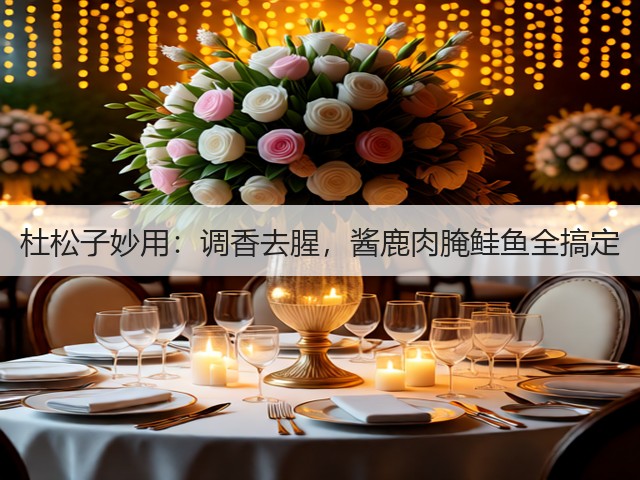 杜松子妙用：调香去腥，酱鹿肉腌鲑鱼全搞定(图2)