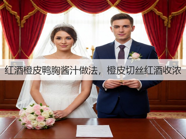 红酒橙皮鸭胸酱汁做法，橙皮切丝红酒收浓(图1)
