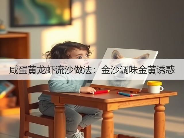 咸蛋黄龙虾流沙做法：金沙调味金黄诱惑(图3)