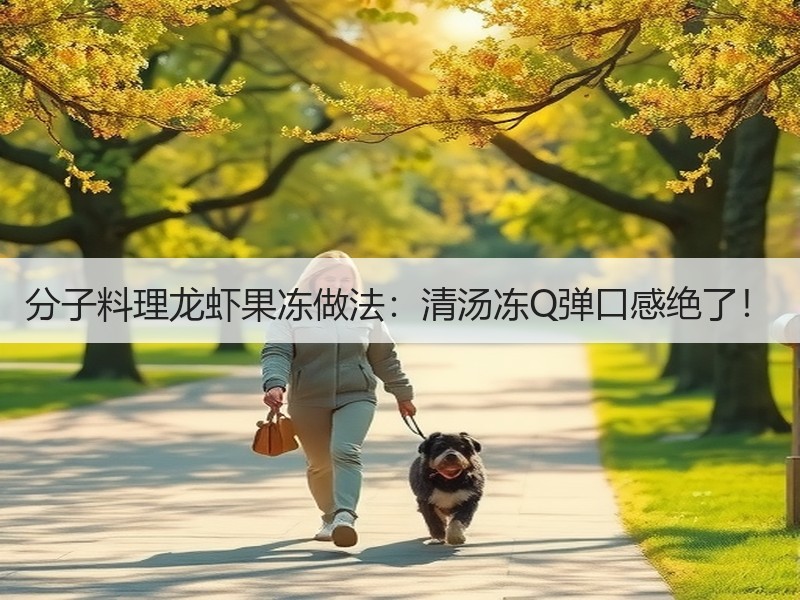 分子料理龙虾果冻做法：清汤冻Q弹口感绝了！