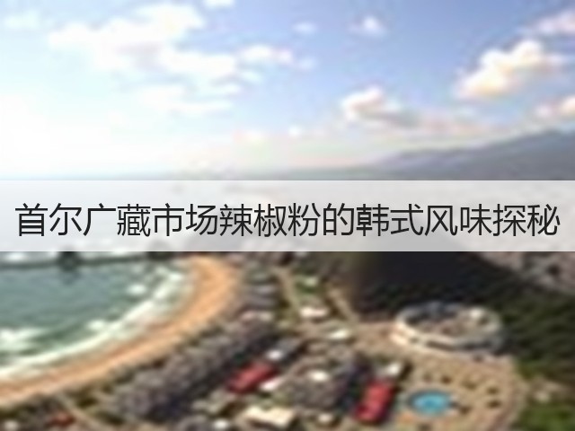 首尔广藏市场辣椒粉的韩式风味探秘(图1)