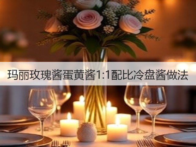 玛丽玫瑰酱蛋黄酱1:1配比冷盘酱做法(图2)