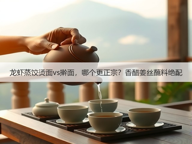 龙虾蒸饺烫面vs擀面，哪个更正宗？香醋姜丝蘸料绝配(图3)