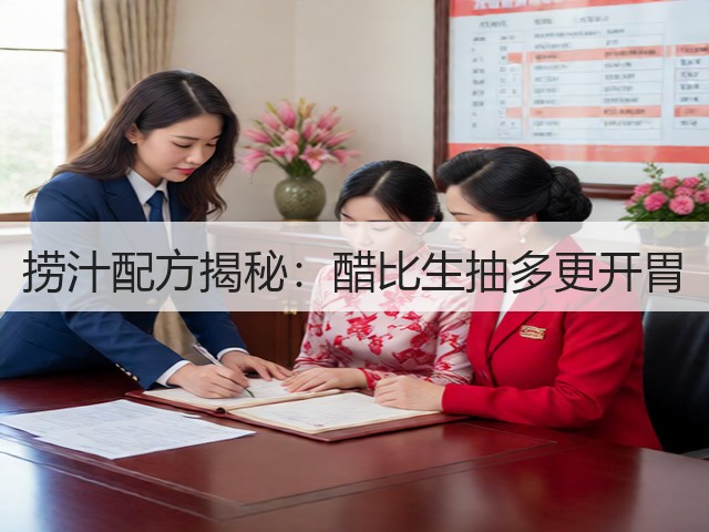 捞汁配方揭秘：醋比生抽多更开胃(图1)