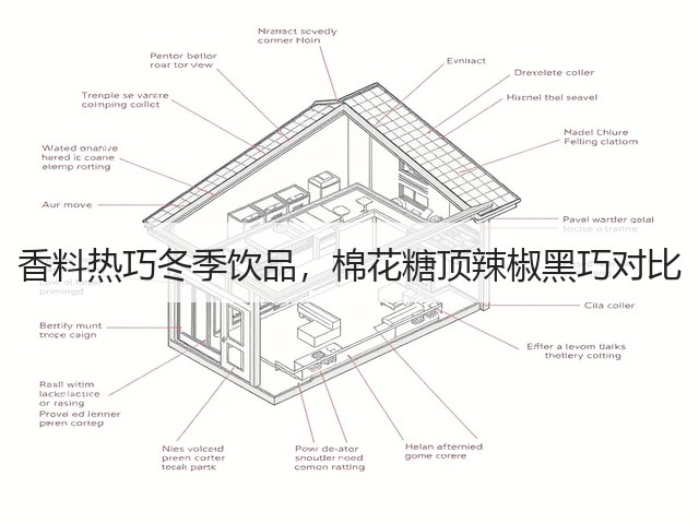 香料热巧冬季饮品，棉花糖顶辣椒黑巧对比(图2)