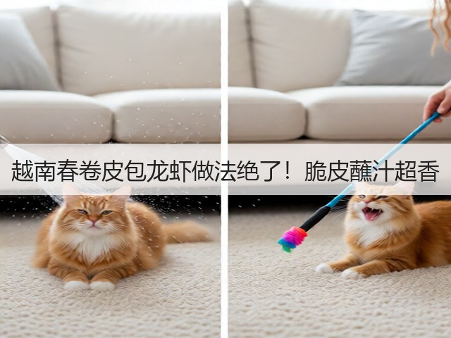 越南春卷皮包龙虾做法绝了！脆皮蘸汁超香(图3)