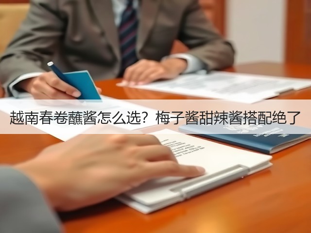 越南春卷蘸酱怎么选？梅子酱甜辣酱搭配绝了(图3)