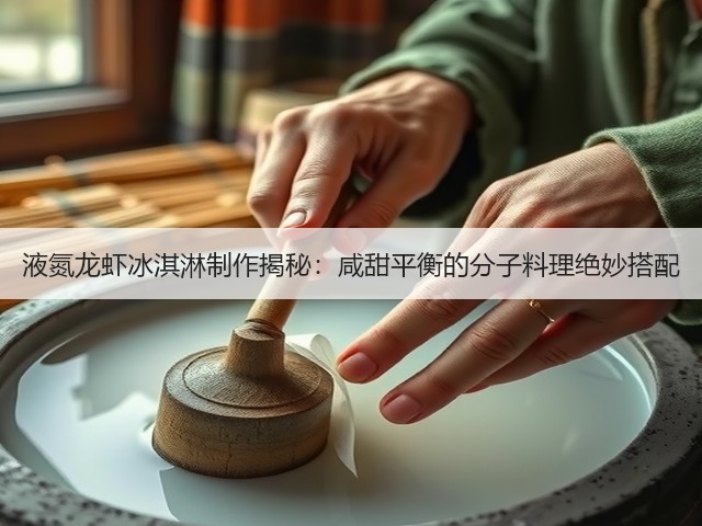 液氮龙虾冰淇淋制作揭秘：咸甜平衡的分子料理绝妙搭配(图2)