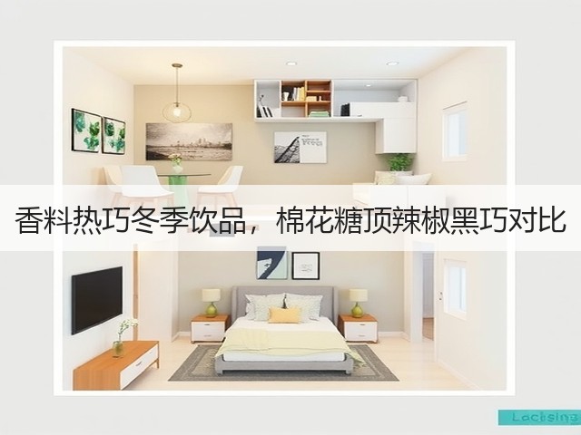 香料热巧冬季饮品，棉花糖顶辣椒黑巧对比(图1)