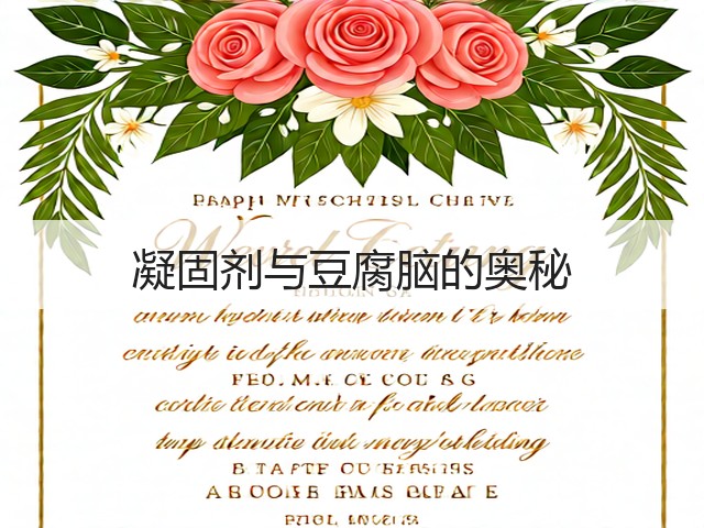 凝固剂与豆腐脑的奥秘(图3)