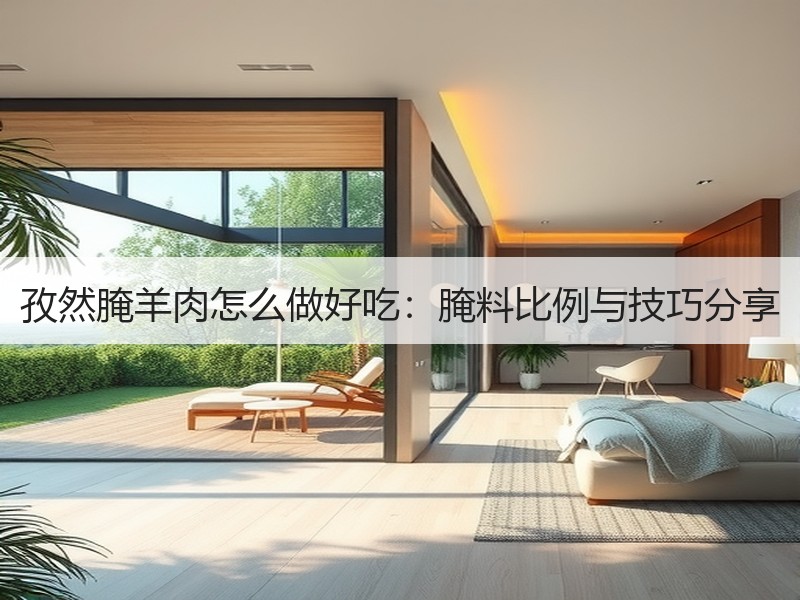 孜然腌羊肉怎么做好吃：腌料比例与技巧分享