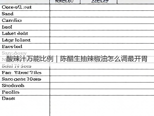 酸辣汁万能比例|陈醋生抽辣椒油怎么调最开胃(图2) 酸辣汁万能比例|陈醋生抽辣椒油怎么调最开胃(图2)