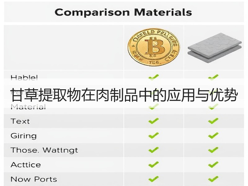 甘草提取物在肉制品中的应用与优势