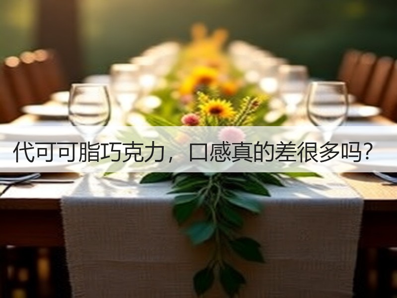 代可可脂巧克力，口感真的差很多吗？