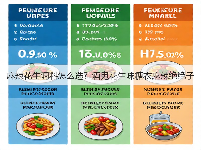 麻辣花生调料怎么选？酒鬼花生味糖衣麻辣绝绝子