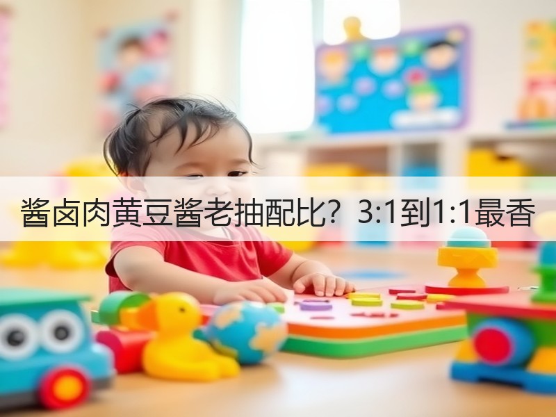 酱卤肉黄豆酱老抽配比？3:1到1:1最香