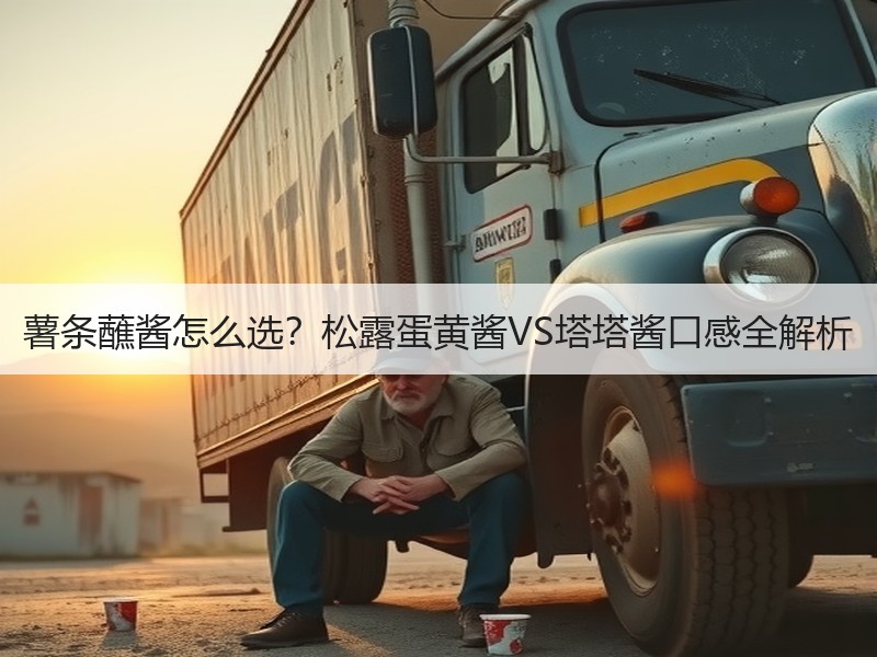 薯条蘸酱怎么选？松露蛋黄酱VS塔塔酱口感全解析