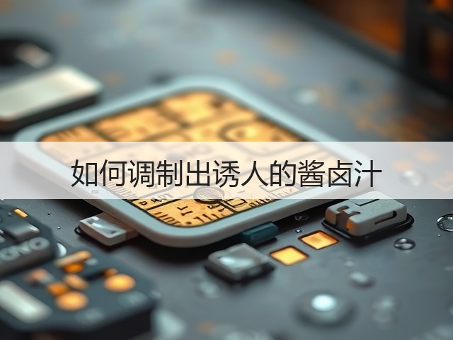 如何调制出诱人的酱卤汁(图1) 如何调制出诱人的酱卤汁(图1)